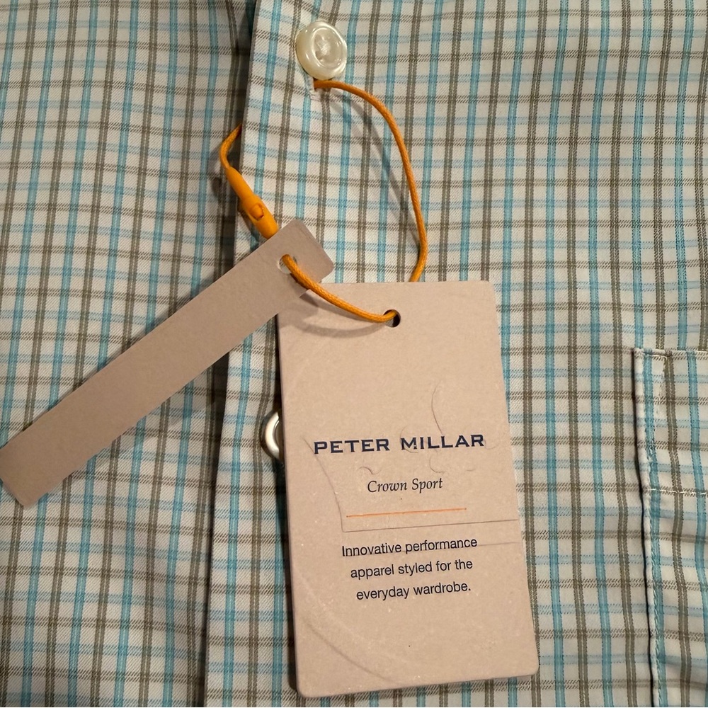 NWT Peter Millar Performance Button Down Shirt- M… - image 5